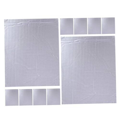 UTHCLO 10 Stück Teiliges Schallschutz und Isoliermatten aus Baumwolle Hitzebeständig Schalldämmend für Auto und Lkw Einfache Anwendung Verbessert Geräusch und Wärmedämmung Motorhauben von UTHCLO