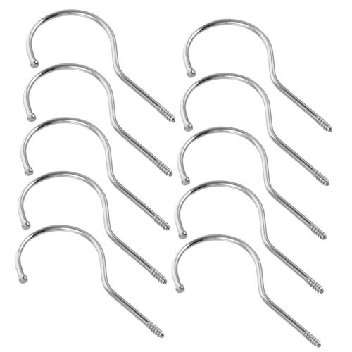 UTHCLO 10 Stück Teiliges Schraubhaken Kunststoff Lang Mattierte Oberfläche DIY haken für Kleidung Aufbewahrung und Garderoben Einfach zu Montieren Vielseitig Einsetzbar für Wand Schrank UTHCLO 10 Stück Teiliges Schraubhaken Kunststoff Lang Mattierte Oberfläche DIY haken für Kleidung Aufbewahrung und Garderoben Einfach zu Montieren Vielseitig Einsetzbar für Wand Schrank von UTHCLO