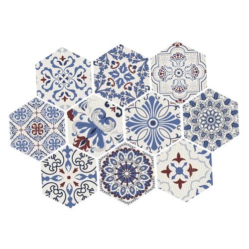 UTHCLO 10 Stück Teiliges Sechseckiges Bodenaufkleber rutschfest Badezimmer Küche Antirutsch Sticker Langlebig Geruchsneutral Dekorativ UTHCLO 10 Stück Teiliges Sechseckiges Bodenaufkleber rutschfest Badezimmer Küche Antirutsch Sticker Langlebig Geruchsneutral Dekorativ von UTHCLO