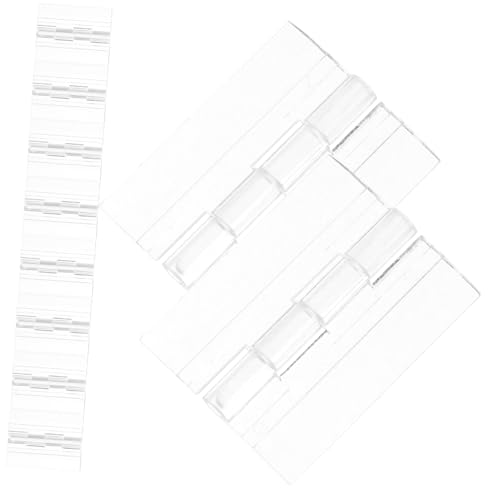 UTHCLO 10 Stück Teiliges Transparente Acrylscharniere Leichte Klappbare Möbelscharniere für Schrank und Glastüren Faltbar Stabil und Langlebig für Heimwerker und DIY Anwendungen von UTHCLO
