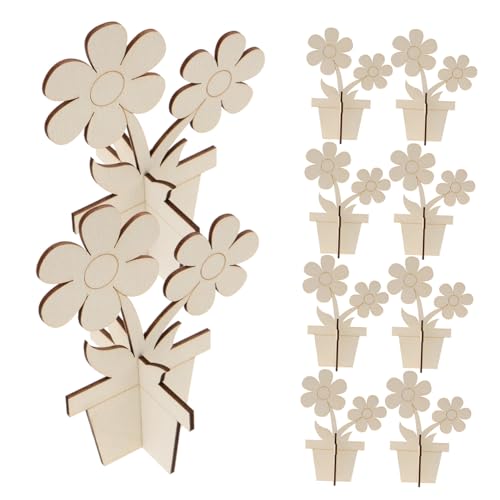 UTHCLO 10 Stück Teiliges Unbehandelte Holzblumen zum Bemalen Stabile DIY Holzblumen für Basteln und Dekoration Leichte Blumentöpfe aus Holz Polierte Bruchfeste Holzblüten für Kreative UTHCLO 10 Stück Teiliges Unbehandelte Holzblumen zum Bemalen Stabile DIY Holzblumen für Basteln und Dekoration Leichte Blumentöpfe aus Holz Polierte Bruchfeste Holzblüten für Kreative von UTHCLO
