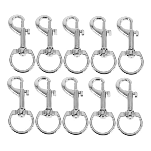 UTHCLO 10 Stück Teiliges Zinklegierung Drehbarer Schnapphaken Fischmaul design Robuster Schlüsselclip für Outdoor Gepäck Handtaschen Zubehör UTHCLO 10 Stück Teiliges Zinklegierung Drehbarer Schnapphaken Fischmaul design Robuster Schlüsselclip für Outdoor Gepäck Handtaschen Zubehör von UTHCLO
