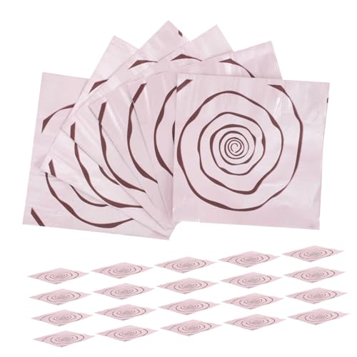 UTHCLO 100 Stück Bonbonpapier aus Aluminiumfolie in Rosa Lebensmittelecht Wiederverwendbar Vielseitig für Schokolade Süßigkeiten Tee und Snacks Stabile Verpackung für DIY von UTHCLO