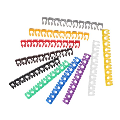 UTHCLO 100 Stück Bunte Kabelkennzeichnungen Nummernmarkierer Clip Kabelmarkierungsrohre für Drahtdurchmesser Langlebige Kunststoff Kabelbeschriftung für und Stromkabel UTHCLO 100 Stück Bunte Kabelkennzeichnungen Nummernmarkierer Clip Kabelmarkierungsrohre für Drahtdurchmesser Langlebige Kunststoff Kabelbeschriftung für und Stromkabel von UTHCLO