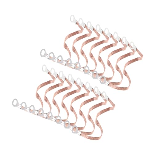 UTHCLO 100 Stück Kupfer Aluminium Geflochtene Erdungsleitung Mm² Flexible Verbindungskabel für Elektroverteilung und Kabeltragsysteme von UTHCLO
