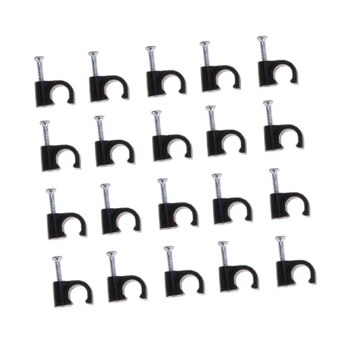 UTHCLO 100 Stück Schwarze Kabelclips Kunststoff Kabelhalter für Telefonleitungen Drahtklemme Kabelmanagement für Wandbefestigung Kabelorganizer für Büro Schule UTHCLO 100 Stück Schwarze Kabelclips Kunststoff Kabelhalter für Telefonleitungen Drahtklemme Kabelmanagement für Wandbefestigung Kabelorganizer für Büro Schule von UTHCLO