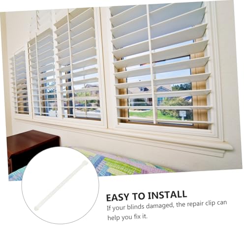 UTHCLO 100 Stück Teiliges Vorhangzubehör Rollverbinder für Vertikaljalousien Leichte Kompakte Verbindungsteile zur Schnellen Reparatur Beschädigter Lamellenvorhänge Passend für Diverse von UTHCLO