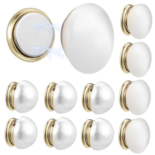 UTHCLO 12 Stück Broschenknopf Magnetisches Hochzeitskleidgewicht Hochzeitsgewichte Magnethutclip Schal-Magnetnadeln Magnetischer Schalclip kleine Hijab-Magnete Hijab -Magnete Kupfer von UTHCLO