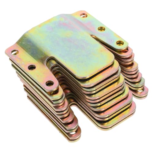 UTHCLO 12 Stück Sofa-Anschluss Sofa-Teile Snap-Couch-Clips Verbindungselemente Couch Sektionsverbinder Pin Abschnitts -Anschlüsse Verbinder für Möbel Rostfreier Stahl von UTHCLO