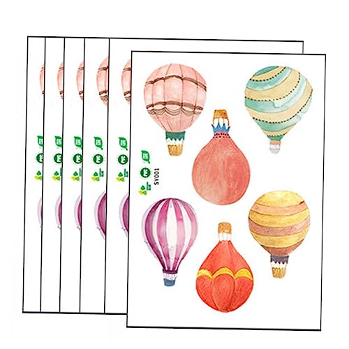 UTHCLO 12 Stück Teiliges DIY Wandtattoo Heißluftballon Muster im Malstil Selbstklebend Ablösbar Schadstofffrei für Kinderzimmer Wohnzimmer Partydeko Einfache Anbringung mit Werkzeug UTHCLO 12 Stück Teiliges DIY Wandtattoo Heißluftballon Muster im Malstil Selbstklebend Ablösbar Schadstofffrei für Kinderzimmer Wohnzimmer Partydeko Einfache Anbringung mit Werkzeug von UTHCLO