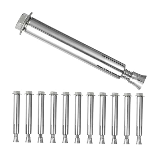 UTHCLO 12 Stück Teiliges Expansion Schrauben für Bodenverriegelung Vibrationsbeständige Befestiger aus Hochfestem Material für Starkverkehrsbereiche und Asphaltflächen Innere von UTHCLO