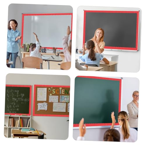 UTHCLO 12 Stück Teiliges Magnetbord mit Wellenförmigem Rand und Roten Punkten Magnetische Dekoration für Pinnwände Whiteboards und Schwarze Bretter Leicht zu Befestigen für Schule und von UTHCLO