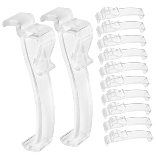 UTHCLO 12 Stück Teiliges Transparente Vorhang klemmclips Verschleißfeste Vertikale Valance clips Austauschbare Jalousien clamps Zubehör für Fensterjalousien von UTHCLO