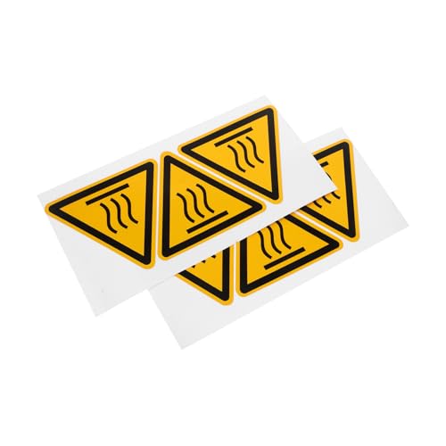 UTHCLO 2 Blätter Warnaufkleber Hochtemperatur Warnschild Aufkleber Hitzebeständig Selbstklebend für Maschinen Metall Glas Glatte Oberflächen Sicherheitskennzeichnung UTHCLO 2 Blätter Warnaufkleber Hochtemperatur Warnschild Aufkleber Hitzebeständig Selbstklebend für Maschinen Metall Glas Glatte Oberflächen Sicherheitskennzeichnung von UTHCLO