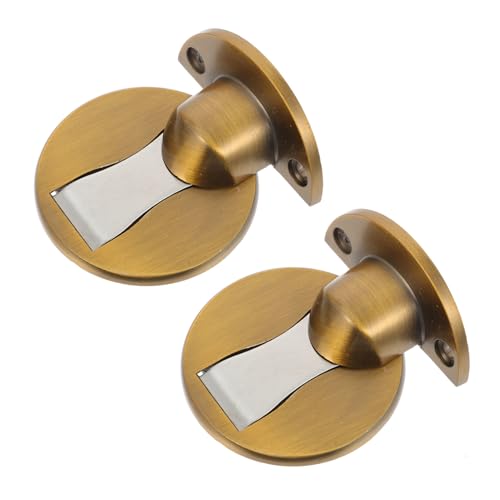 UTHCLO 2 Sätze Magnetischer Türstopper aus Zinklegierung Verschleißfest Geräuscharm Anti kollisions türhalter für Holz Betonmontage Geeignet für Wohn Büro Hotelräume von UTHCLO
