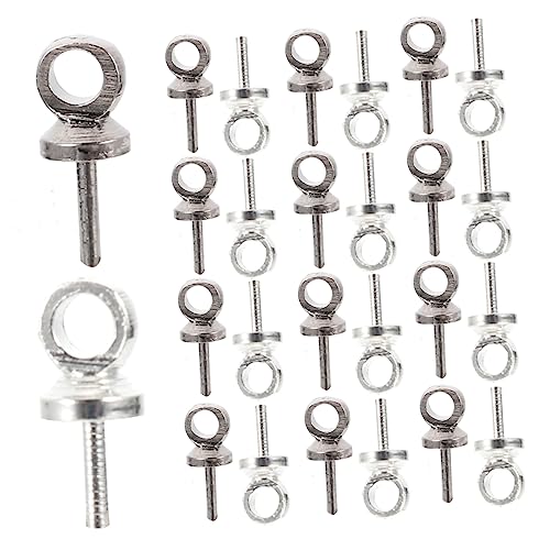 UTHCLO 2 Sätze Schraubösen Reinem Kupfer für DIY Schmuckherstellung Weiße und Schwarze Haken für Kreative Projekte und Bastelarbeiten UTHCLO 2 Sätze Schraubösen Reinem Kupfer für DIY Schmuckherstellung Weiße und Schwarze Haken für Kreative Projekte und Bastelarbeiten von UTHCLO
