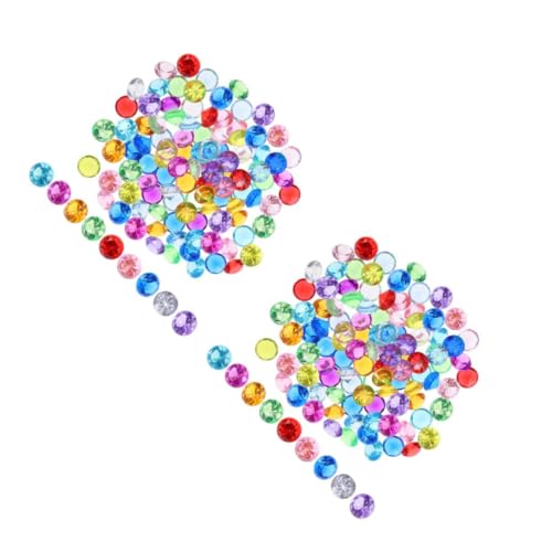 UTHCLO 2 Sätze Teiliges Kristall Diamant Bunte Simulation Kristall Edelsteine Für Tischdeko Vase Füller Basteln Hochzeit Party Dekoration 100 Stück * 2 von UTHCLO