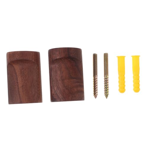 UTHCLO 2 Satz Rustikale Holz Wandhaken aus Natürlichem Holz Multifunktionale Kleiderhaken und Huthaken für Flur Eingang und Schlafzimmer Stabile Wandgarderobe zur Platzsparenden von UTHCLO