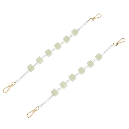 UTHCLO 2 Stück Acryl Taschenkette Leichte Langlebige Schulterkette in Hellgrün Ersatzgurt für Handtaschen Crossbody Bag DIY Schmuck Vielseitig Verwendbar Modisches Accessoire von UTHCLO