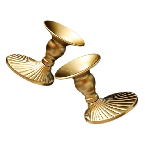 UTHCLO 2 Stück Goldener Metall kerzenhalter Vintage Taper Kerzenständer Eleganter Leuchter für Stabkerzen Romantische Tischdekoration Wohnzimmer und Esszimmer UTHCLO 2 Stück Goldener Metall kerzenhalter Vintage Taper Kerzenständer Eleganter Leuchter für Stabkerzen Romantische Tischdekoration Wohnzimmer und Esszimmer von UTHCLO