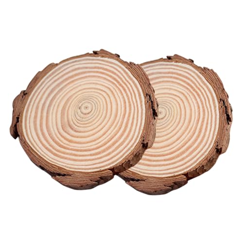 UTHCLO 2 Stück Kerzenuntersetzer aus Holz Rutschfeste Aromatherapie Kerzenpads Dekorative Kerzenhalter für Wohnzimmer Esszimmer Schutz für Möbel und Stilvolle Wohnraumgestaltung von UTHCLO