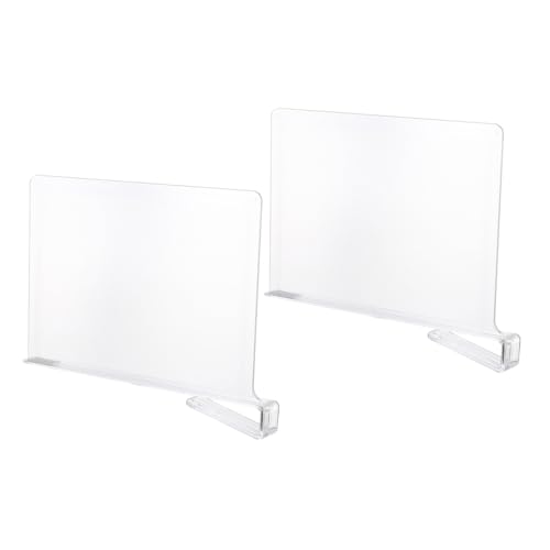 UTHCLO 2 Stück Klarer transparenter Regaltrenner Schranktrenner für Kleidung und Schuhe Platzsparender Langlebiger Organizer ohne Montage für Kleiderschrank und Regale UTHCLO 2 Stück Klarer transparenter Regaltrenner Schranktrenner für Kleidung und Schuhe Platzsparender Langlebiger Organizer ohne Montage für Kleiderschrank und Regale von UTHCLO
