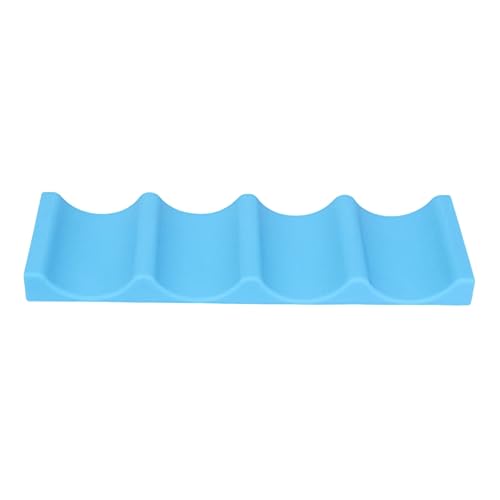 UTHCLO 2 Stück Kühlschrank Organizer für Getränke Silikon Flaschenmatte Blau für Lagerung von Dosen und Flaschen für Partys und Leicht und Einfach zu Reinigen von UTHCLO