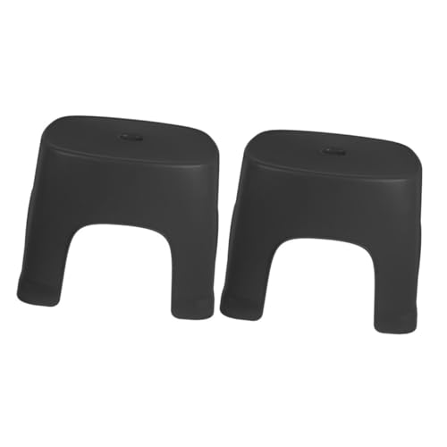 UTHCLO 2 Stück Kunststoff Tritthocker für Kleinkinder rutschfest Stabiler Badezimmer Hocker und Toiletten Tritthocker Vielseitig Einsetzbar als Sitzhocker und Schuhwechselhilfe Schwarz UTHCLO 2 Stück Kunststoff Tritthocker für Kleinkinder rutschfest Stabiler Badezimmer Hocker und Toiletten Tritthocker Vielseitig Einsetzbar als Sitzhocker und Schuhwechselhilfe Schwarz von UTHCLO