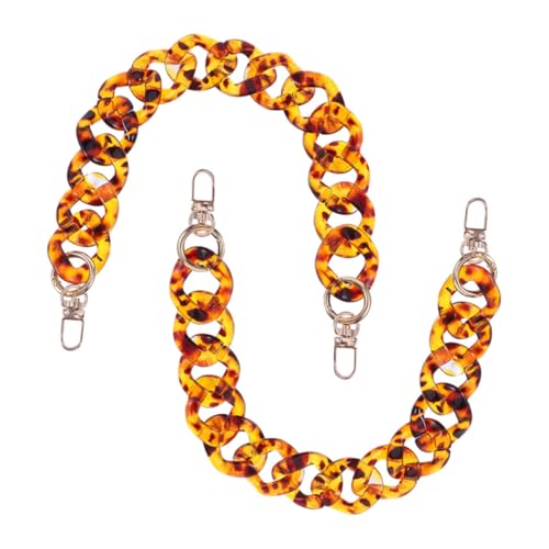 UTHCLO 2 Stück Leopardenmuster Acrylkette Abnehmbare Handgefertigte Schulterriemen für Handtaschen Leicht Langlebig und Farbbeständig Modische Taschen Dekoration UTHCLO 2 Stück Leopardenmuster Acrylkette Abnehmbare Handgefertigte Schulterriemen für Handtaschen Leicht Langlebig und Farbbeständig Modische Taschen Dekoration von UTHCLO