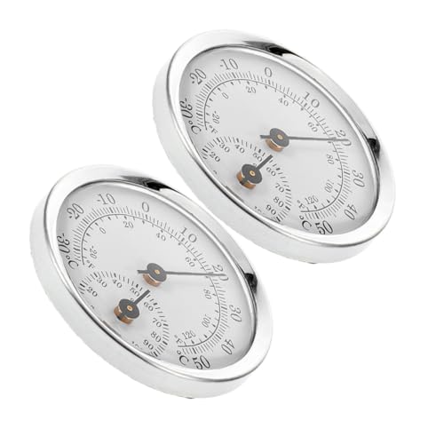 UTHCLO 2 Stück Mini Analog Hygrometer Thermometer mit Hoher Präzision Verstellbar für Zigarrenschränke Schutz durch Kunststofflinse Tragbar für Innen und Außen zur Temperatur UTHCLO 2 Stück Mini Analog Hygrometer Thermometer mit Hoher Präzision Verstellbar für Zigarrenschränke Schutz durch Kunststofflinse Tragbar für Innen und Außen zur Temperatur von UTHCLO