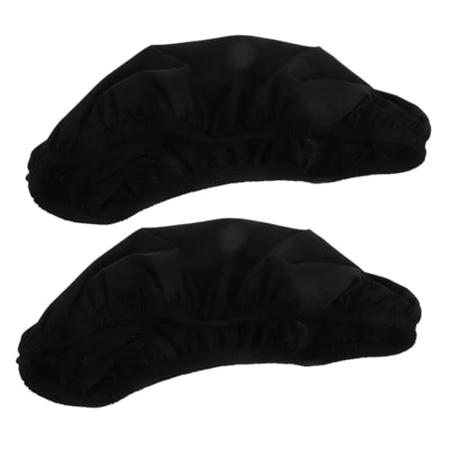 UTHCLO 2 Stück Schutzumschlag toilettendeckel topflappen Toilettentankabdeckungen Badezimmer toilettensitz Abdeckung Deckelabdeckung für den Toilettentank Polyester Black von UTHCLO