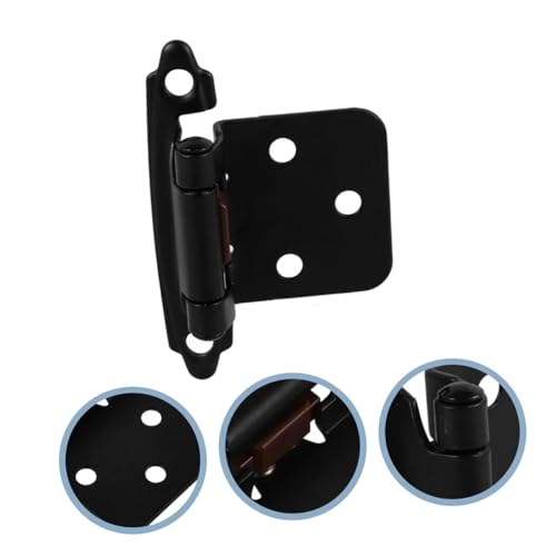 UTHCLO 2 Stück Schwarze Scharniere für Rv Möbel Selbstschließend Halbüberdeckung Robuste Türbänder mit Federmechanismus Passend für Schranktüren und Wohnmobil Schrankhardware UTHCLO 2 Stück Schwarze Scharniere für Rv Möbel Selbstschließend Halbüberdeckung Robuste Türbänder mit Federmechanismus Passend für Schranktüren und Wohnmobil Schrankhardware von UTHCLO