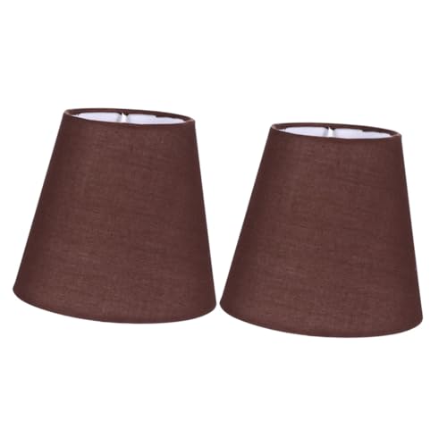 UTHCLO 2 Stück Stoff Lampenschirme Ersatz Lampenabdeckung für Tischlampe Bodenlampe Wandlampe Einfache Installation Vielseitig Einsetzbar Weiches Licht für Wohnzimmer Schlafzimmer von UTHCLO