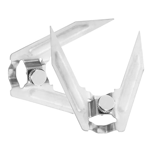 UTHCLO 2 Stück Teiliges Drehspieß Edelstahl Hitzebeständige Grillgabeln für Hähnchen Fleisch und Fisch Robustes Grillzubehör für Ofen und Heißluftfritteuse Stabile Bbq gabeln für von UTHCLO