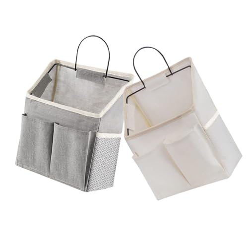 UTHCLO 2 Stück Teiliges Hängendes Aufbewahrungstaschen Atmungsaktivem Stoff Faltbar und Platzsparend Multifunktionaler Wand organizer für Küche Schlafzimmer Wohnzimmer zur Ordnung von von UTHCLO