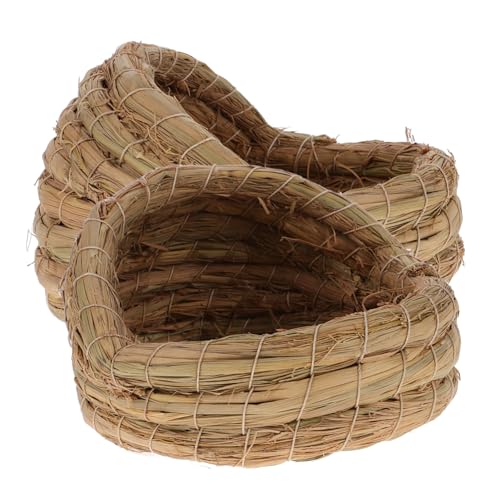 UTHCLO 2 Stück Teiliges Handgewebtes Hühnchen Nest aus Natürlichem Stroh Robustes Legenest und Schlafhaus für Kleine Tiere Leicht zu Reinigen für Hühnerzucht und Eiablage UTHCLO 2 Stück Teiliges Handgewebtes Hühnchen Nest aus Natürlichem Stroh Robustes Legenest und Schlafhaus für Kleine Tiere Leicht zu Reinigen für Hühnerzucht und Eiablage von UTHCLO