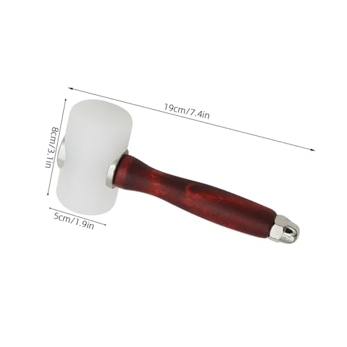 UTHCLO 2 Stück Teiliges Lederhandwerk Werkzeug Dualkopf Nylonhammer mit Holzgriff Vielseitiger Ledernäh Stempelhammer für Präzises Stanzen Gravieren und DIY Lederprojekte UTHCLO 2 Stück Teiliges Lederhandwerk Werkzeug Dualkopf Nylonhammer mit Holzgriff Vielseitiger Ledernäh Stempelhammer für Präzises Stanzen Gravieren und DIY Lederprojekte von UTHCLO