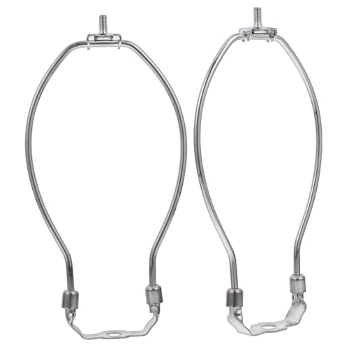 UTHCLO 2 Stück Verstellbare Lampenharfe Lampenschirm Halterung aus Verchromtem Metall Stabiler Hornrahmen für Tisch Stehleuchten Elegantes Lichtzubehör für Wohn Bürobeleuchtung UTHCLO 2 Stück Verstellbare Lampenharfe Lampenschirm Halterung aus Verchromtem Metall Stabiler Hornrahmen für Tisch Stehleuchten Elegantes Lichtzubehör für Wohn Bürobeleuchtung von UTHCLO