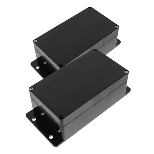 UTHCLO 2 Stück Wasserdichte Abzweigdose Kunststoff Außen Verteilerdose mit Befestigungsöse für Kabelschutz Garten Outdoor DIY Elektronik Gehäuse von UTHCLO