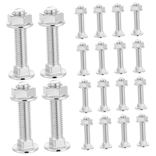 UTHCLO 20 Sätze Vollgewinde Karbonstahl Schraubenset mit Verzinkter Oberfläche Nutzfahrzeug befestigungsset mit Muttern und Unterlegscheiben für Laderaumbefestigung UTHCLO 20 Sätze Vollgewinde Karbonstahl Schraubenset mit Verzinkter Oberfläche Nutzfahrzeug befestigungsset mit Muttern und Unterlegscheiben für Laderaumbefestigung von UTHCLO