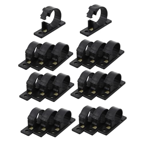 UTHCLO 20 Stück Selbstklebende Kabelhalter aus Hochwertigem Kunststoff Kabelklemmen für Kabelmanagement Einfach zu Montierende Rückstandslos Entfernbar für LAN Ladekabel Am Schreibtisch UTHCLO 20 Stück Selbstklebende Kabelhalter aus Hochwertigem Kunststoff Kabelklemmen für Kabelmanagement Einfach zu Montierende Rückstandslos Entfernbar für LAN Ladekabel Am Schreibtisch von UTHCLO