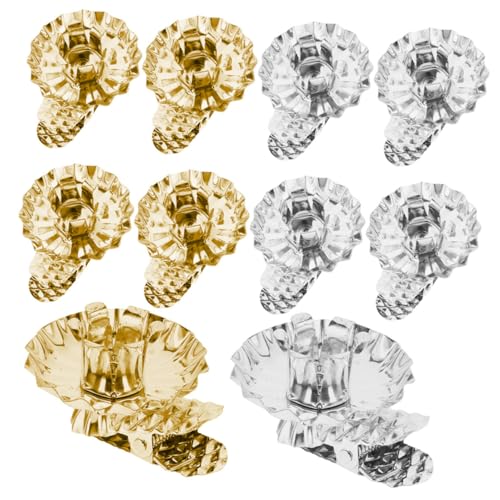 UTHCLO 20 Stück Teiliges Metall Kerzenhalter Clip Hitzebeständig Dekorativ für Weihnachtskerzen Gold und Silberfarbene Kerzenclips für Adventskranz Baumschmuck und Partydekoration UTHCLO 20 Stück Teiliges Metall Kerzenhalter Clip Hitzebeständig Dekorativ für Weihnachtskerzen Gold und Silberfarbene Kerzenclips für Adventskranz Baumschmuck und Partydekoration von UTHCLO