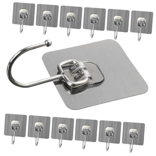 UTHCLO 20 Stück Teiliges Selbstklebendes Wandhaken Edelstahl Kratzfest ohne Bohren Vielseitig Einsetzbar als Handtuchhalter Schlüsselhaken und Rucksackaufhänger Einfache Montage für UTHCLO 20 Stück Teiliges Selbstklebendes Wandhaken Edelstahl Kratzfest ohne Bohren Vielseitig Einsetzbar als Handtuchhalter Schlüsselhaken und Rucksackaufhänger Einfache Montage für von UTHCLO