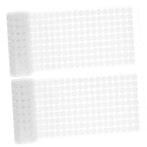 UTHCLO 2Rollen DIY Projekte Selbstklebende Runde Aufkleber Transparent für Scrapbooking Kartenherstellung Dekorationen Fotos Plakate und von UTHCLO