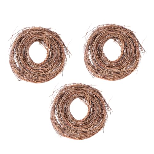 UTHCLO 3 Rollen Natürliche Rattan Girlande Schlängelnde Hängende Weinreben Kränze DIY Weihnachtsdeko für Tür Wand Tisch Festliche Handwerksdeko aus Naturzweigen von UTHCLO