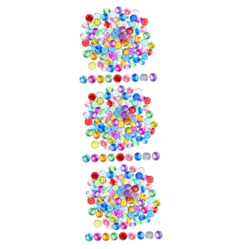 UTHCLO 3 Sätze Bunte Kristall Diamanten Simulation Deko Edelsteine Für Hochzeit Party Tischdeko Vase Füller DIY Basteln Diamanthochzeit 100 Stück * 3 von UTHCLO