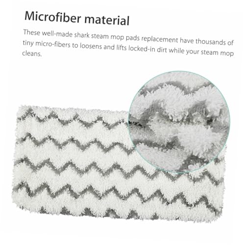 UTHCLO 3 Stück Mikrofaser Dampfreiniger Ersatzbezug Waschbare Wischmop Pads Stark Saugfähig Geeignet für Holz Stein Fliesen Böden von UTHCLO
