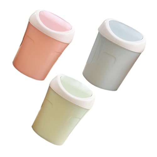 UTHCLO 3 Stück Mini Tischmülleimer mit Schwingdeckel Kunststoff Abfalleimer für Schreibtisch Kompakter Müllbehälter für Büro Küche Wohnzimmer Stilvoll und Vielseitig Einsetzbar UTHCLO 3 Stück Mini Tischmülleimer mit Schwingdeckel Kunststoff Abfalleimer für Schreibtisch Kompakter Müllbehälter für Büro Küche Wohnzimmer Stilvoll und Vielseitig Einsetzbar von UTHCLO