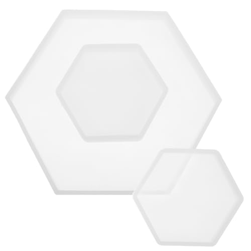 UTHCLO 3 Stück Teiliges Silikon Hexagon Gießform für Epoxidharz Flexible und Wiederverwendbare DIY Harzform mit Großem und Kleinen Sechseckigen Formen Transparent Langlebig Hoher Einfach UTHCLO 3 Stück Teiliges Silikon Hexagon Gießform für Epoxidharz Flexible und Wiederverwendbare DIY Harzform mit Großem und Kleinen Sechseckigen Formen Transparent Langlebig Hoher Einfach von UTHCLO