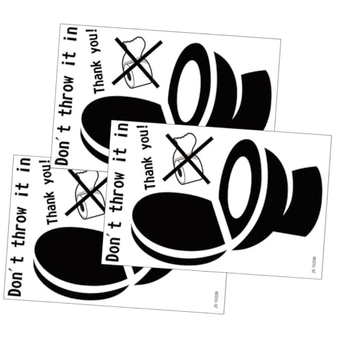 UTHCLO 3 Stück Toilettensitz aufkleber PVC Schwarz Abziehbare Dekorative Wc Hinweisaufkleber für Badezimmerwand Selbstklebend Wasserfest für Fliesen und Glas Geeignet UTHCLO 3 Stück Toilettensitz aufkleber PVC Schwarz Abziehbare Dekorative Wc Hinweisaufkleber für Badezimmerwand Selbstklebend Wasserfest für Fliesen und Glas Geeignet von UTHCLO